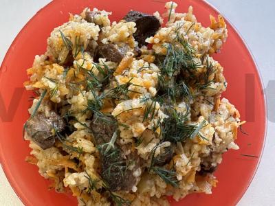 Plovas su žąsies mėsa „Namų fantazija“ pagrindine nuotrauka