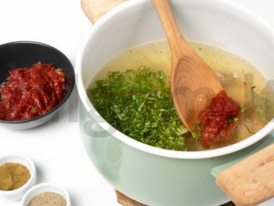 Vištienos kharcho su ryžiais Žingsnis 2