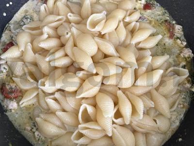 Makaronai su špinatais ir vištiena per 20 minučių Žingsnis 12