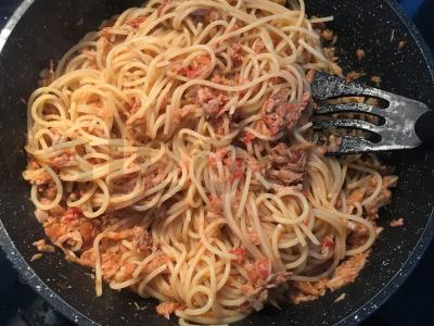 Pomidorų pasta su tunu Žingsnis 6
