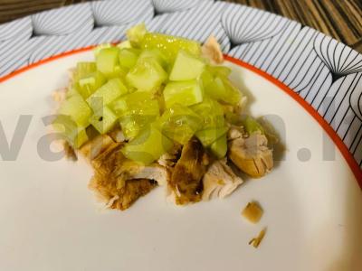 Vištienos, žirnių ir avokado salotas „Žaliasis“ Žingsnis 5