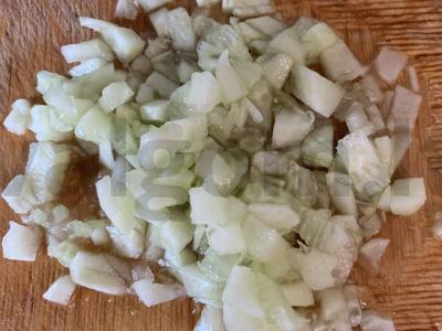 Padažas su rukola ir agurku žuvies patiekalams Žingsnis 1