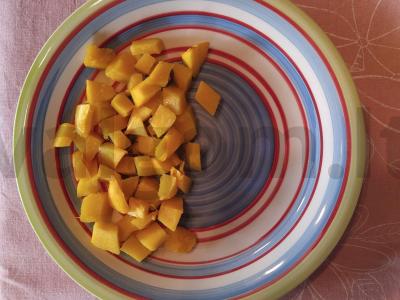 Vištiena su moliūgu ir kiaulpienių lapais Žingsnis 2