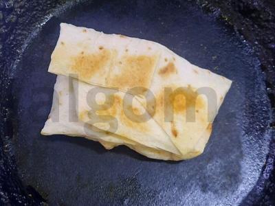 Kotletas lavaše su sūriu ir pomidoru Žingsnis 7