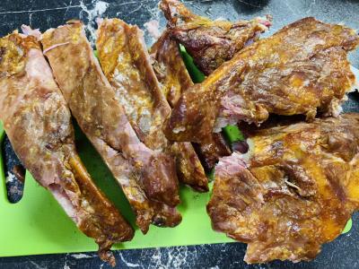 Žirnių sriuba su rūkytomis kiaulienos šonkauliais Žingsnis 4