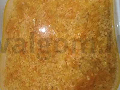 Puiki skumbrija grietinėje su ryžiais Žingsnis 7