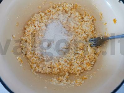 Moliūgų varškėtukai su razinomis ir cinamonu Žingsnis 5