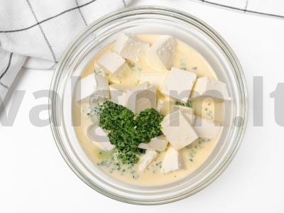 Špinatų ir fetos pyragas Žingsnis 2