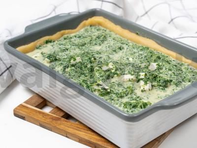 Špinatų ir fetos pyragas Žingsnis 3