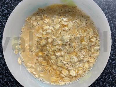 Avižų blynas su varškės sūriu Žingsnis 1