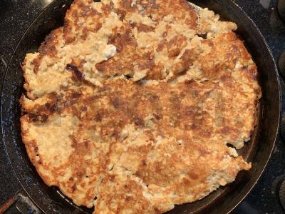 Avižų blynas su varškės sūriu Žingsnis 4