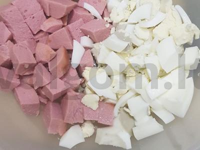 Olivje su šviežiu agurku Žingsnis 1