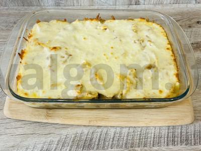 Įdarytos makaronai su kalakutiena po sūriu Žingsnis 12