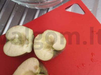 Avižiniai sausainiai su obuoliu ir cinamonu Žingsnis 1