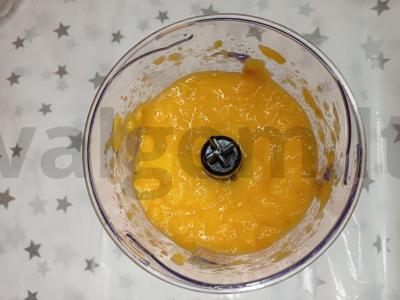 Vitamininis pudingas iš persimonų ir čia sėklų Žingsnis 1