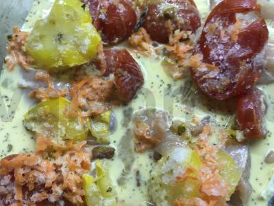 Vištienos apkepas su žaliąja pupelių ir prieskoniais Žingsnis 3