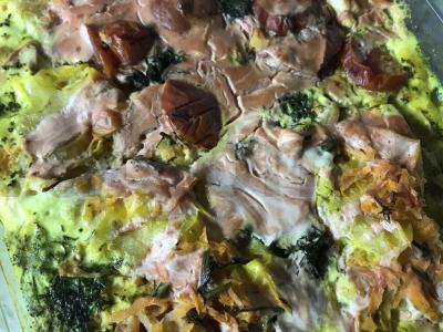 Vištienos apkepas su žaliąja pupelių ir prieskoniais pagrindine nuotrauka