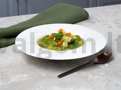 Vegetariškas sriuba su Briuselio kopūstais pagrindine nuotrauka