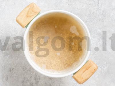 Grybų sriuba iš šampinjonų su perliniu miežiu Žingsnis 1