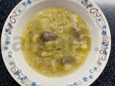 Sriuba su vištienos širdelėmis Žingsnis 7