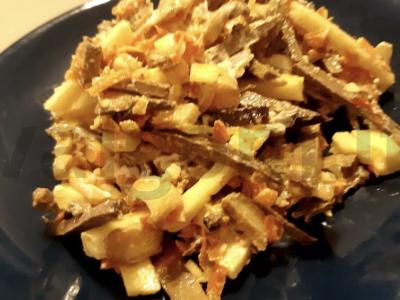 Virta kepenų salotos Žingsnis 4