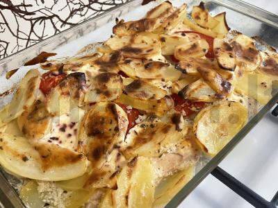 Bulvių-mėsos apkepas be sūrio pagrindine nuotrauka