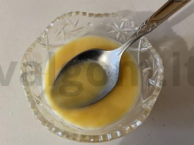 Greitas sūrio pyragas iš trijų ingredientų Žingsnis 4