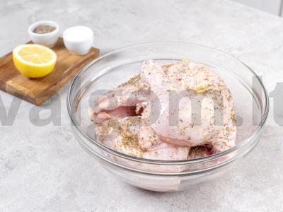 Kepta vištiena keptuvėje Žingsnis 1