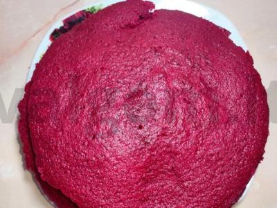 Raudonas aksominis biskvitas su grietinėle Žingsnis 4