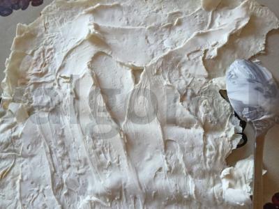 Sūrio lavašo ritinėliai su daržovėmis Žingsnis 1