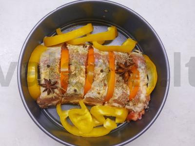 Aromatinga kiaulienos nugarinė medaus glazūroje Žingsnis 5