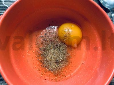 Pasta karbonara su juodaisiais pipirais Žingsnis 9