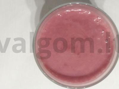 Aviečių, bananų ir augalinio pieno kokteilis pagrindine nuotrauka