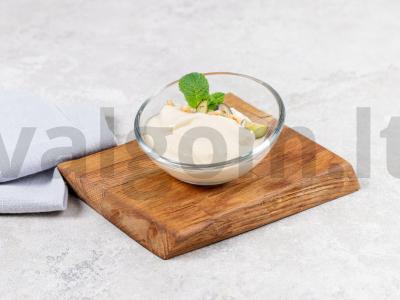 Grietinėlė „Plombir“ su grietine pagrindine nuotrauka