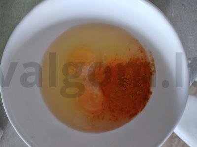 Lavašas be miltų Žingsnis 1