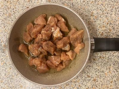 Šiltas salotas „Mėsos“ Žingsnis 6