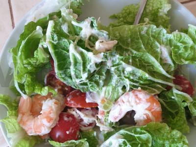 Cezario salotas su krevetėmis Žingsnis 4