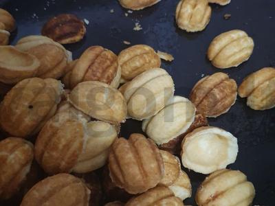 Riešutai su virta saldžia grietinėle Žingsnis 3