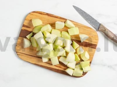 Obuolių tyrė su kondensuotu pienu Žingsnis 3