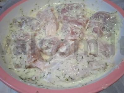 Kiauliena tešloje iš parmezano ir tempura miltų Žingsnis 4
