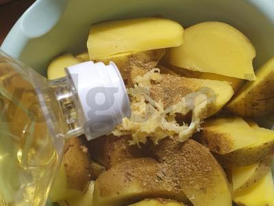 Kaimiški bulvės su česnaku Žingsnis 2