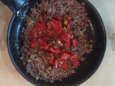 Virti vištienos skrandžiai su pomidorais ir lecho Žingsnis 5