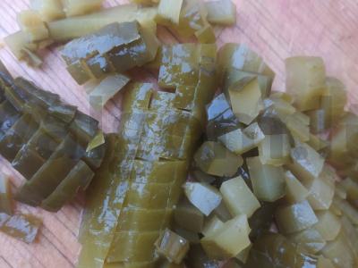 Vinegretas be žirnių Žingsnis 2