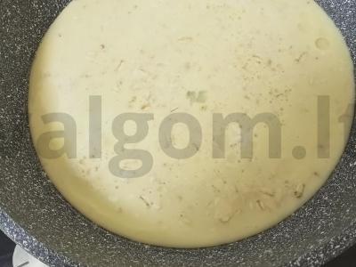 Avižų blynas su sūriu ir žolelėmis Žingsnis 2