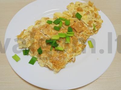 Avižų blynas su sūriu ir žolelėmis pagrindine nuotrauka