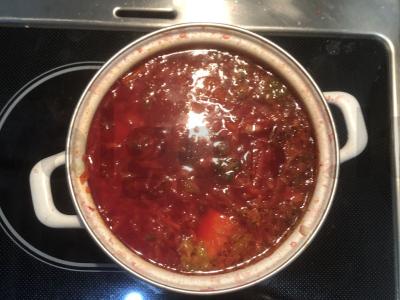 Burokėlių sriuba su Pekino kopūstu pagrindine nuotrauka