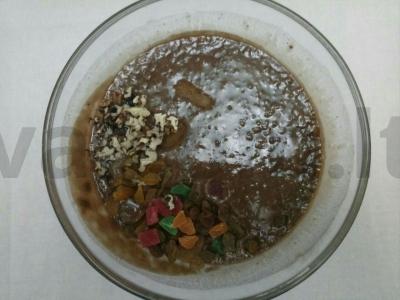 Vegetariška pyragaitė su cukatais, džiovintais vaisiais ir graikiniais riešutais Žingsnis 3