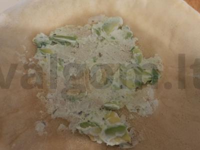 Blynai su avokadu ir varškės sūriu Žingsnis 3