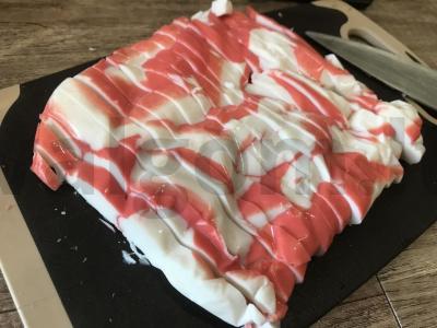 Salotas su krabų mėsa, ryžiais ir žolelėmis Žingsnis 1