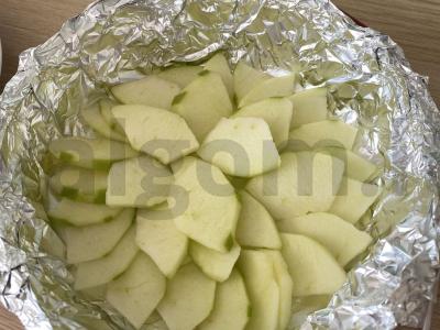 Ruginės miltų šarlotka su glazūra Žingsnis 5